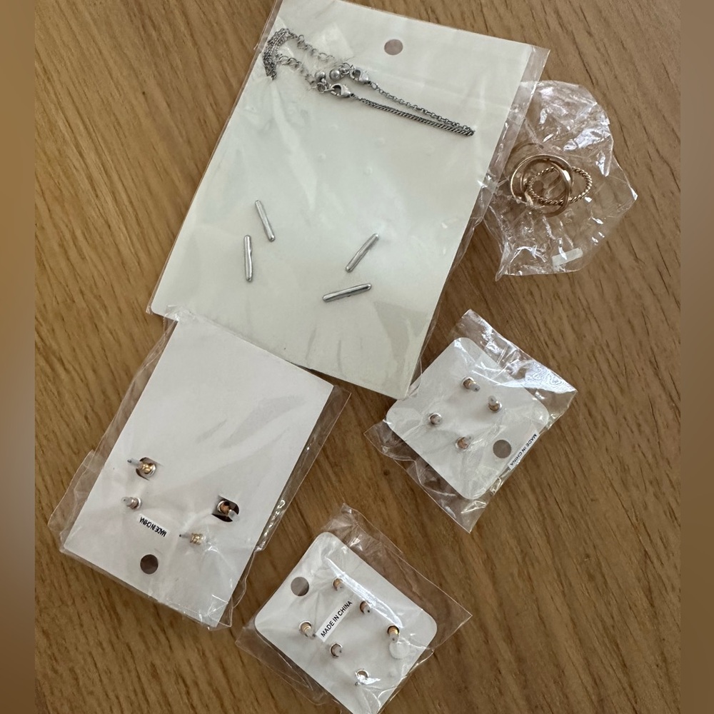 Fashion set earrings,necklace and rings - Picture 2 of 5